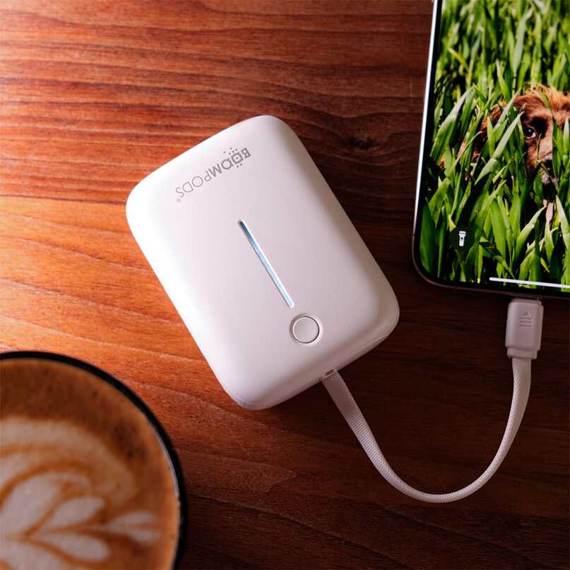Power banka BOOMPODS Loop 10000mAh biela