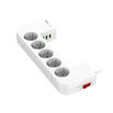 Predlžovací kábel LDNIO SE5334 5xAC, 3xUSB 2m