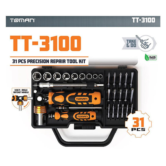 Sada skrutkovačov TOMAN TT-3100