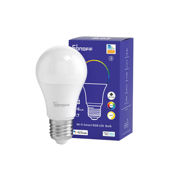 SMART LED ziarovka Sonoff B02-BL-A60 biela