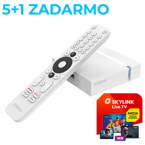 Strong LEAP-S3+ V2 biely 4K Google TV box 5+1 GRATIS