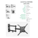 Superior držiak na TV 13-42“ Full Motion Extra Slim