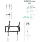 Superior držiak na TV 32-55“ Tilt Extra Slim