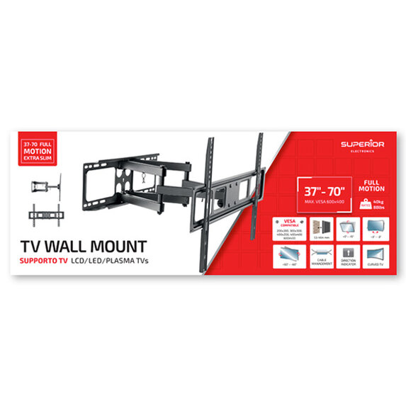 Superior držiak na TV 37-80“ Full Motion Extra Slim