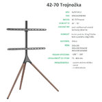 Superior držiak na TV 42-70“ Triwood