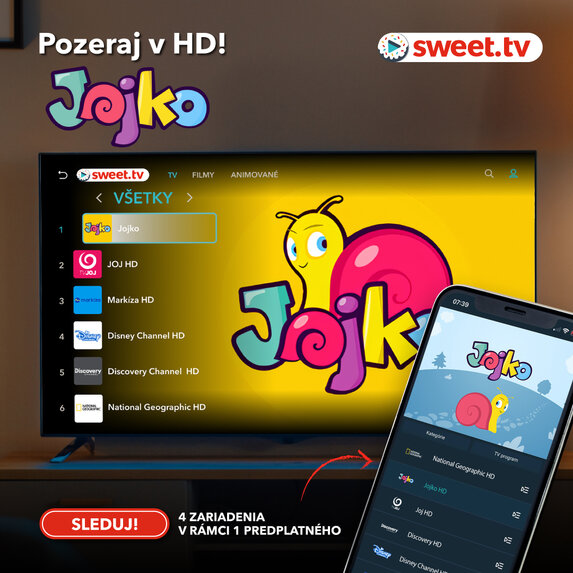 Sweet.tv predplatné 12 mesiacov balík “L