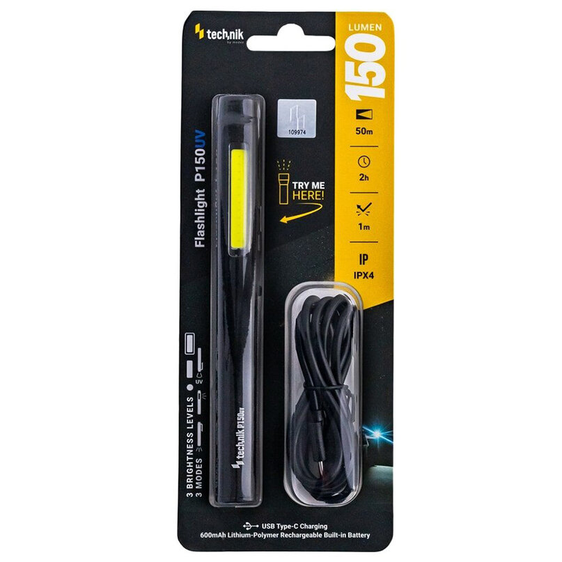 Technik Flashlight P150UV LED+UV 150 lumenov