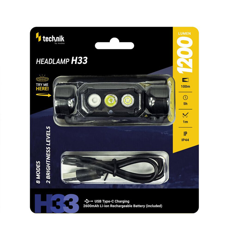 Technik H33 čelovka 1x18650 SST20