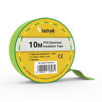 Technik izolačná páska 0,13mm x 18mm x 10m žlto-zelená