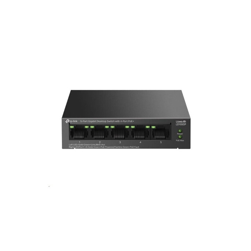 TP-Link LS105GP 5-portový switch 1Gbps POE