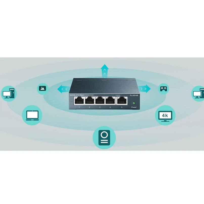 TP-Link SG105 5-portový switch 1Gbps