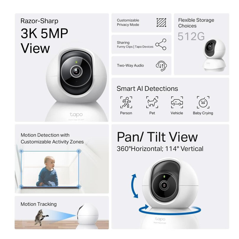 TP-Link Tapo C230 indoor kameera 5MP