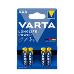 VARTA LONGLIFE POWER alkalické batérie 4ks AAA