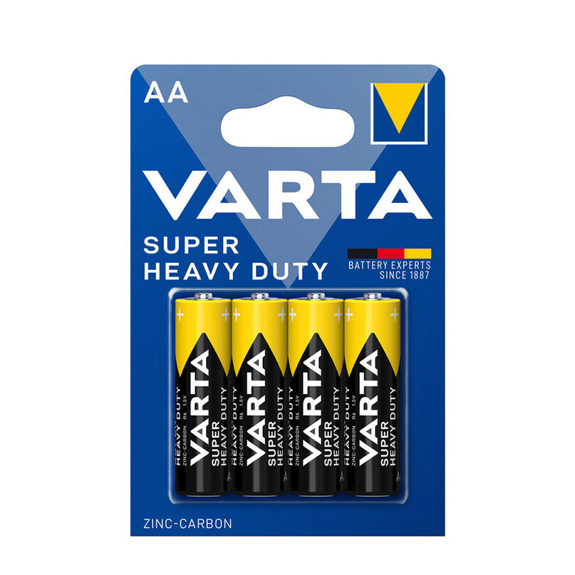 VARTA SUPERLIFE zinkovo-uhlíkové batérie 4ks AA