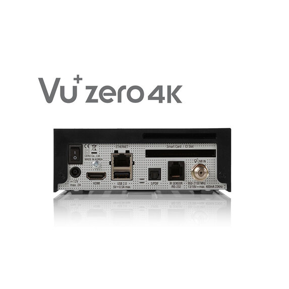 VU+ ZERO 4K čierny