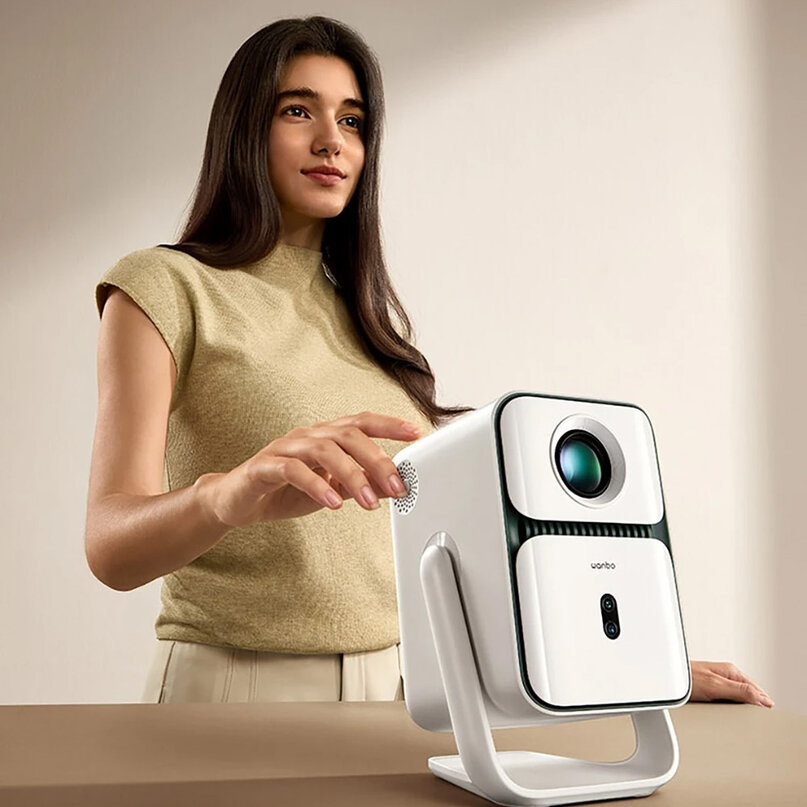 Wanbo T2 Ultra projektor biely