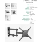 Superior držiak na TV 13-42" Full Motion Extra Slim