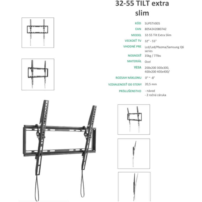 Superior držiak na TV 32-55" Tilt Extra Slim