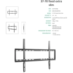 Superior držiak na TV 37-70" Fixed Extra Slim