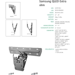 Superior držiak na TV 49-65" QLED Tilt Extra Slim