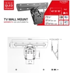 Superior držiak na TV 49-65" QLED Tilt Extra Slim