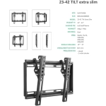 Superior držiak na TV 23-42" Tilt Extra Slim