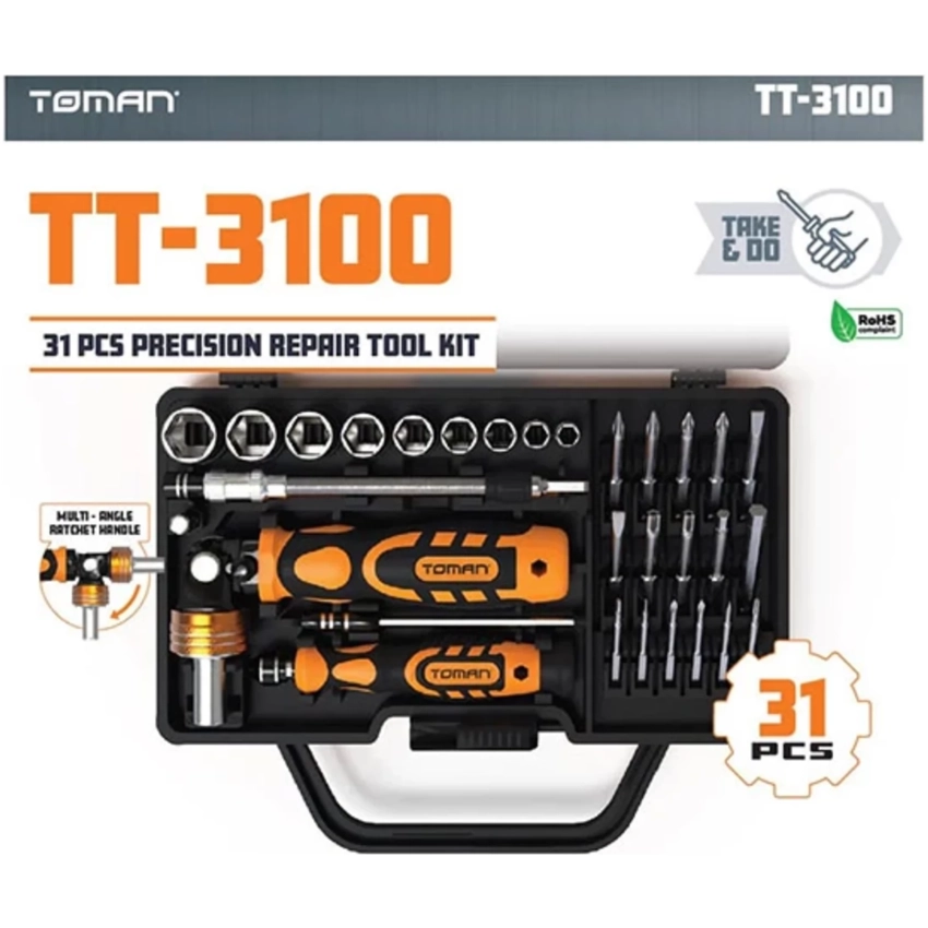 Sada skrutkovačov TOMAN TT-3100