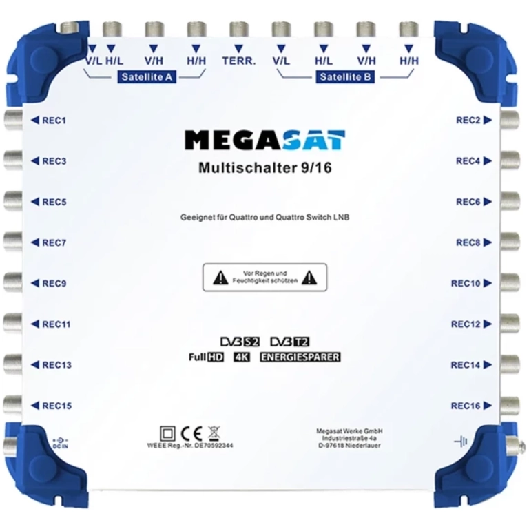 Multiprepínač Megasat 9/16 PROFI