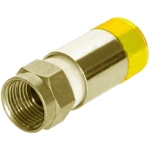 F- konektor Megasat 7,3 mm HQ Premium Kompresný zlatý