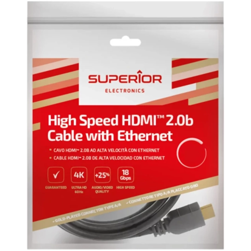 Kábel HDMI 2.0b - 1,8m 4K