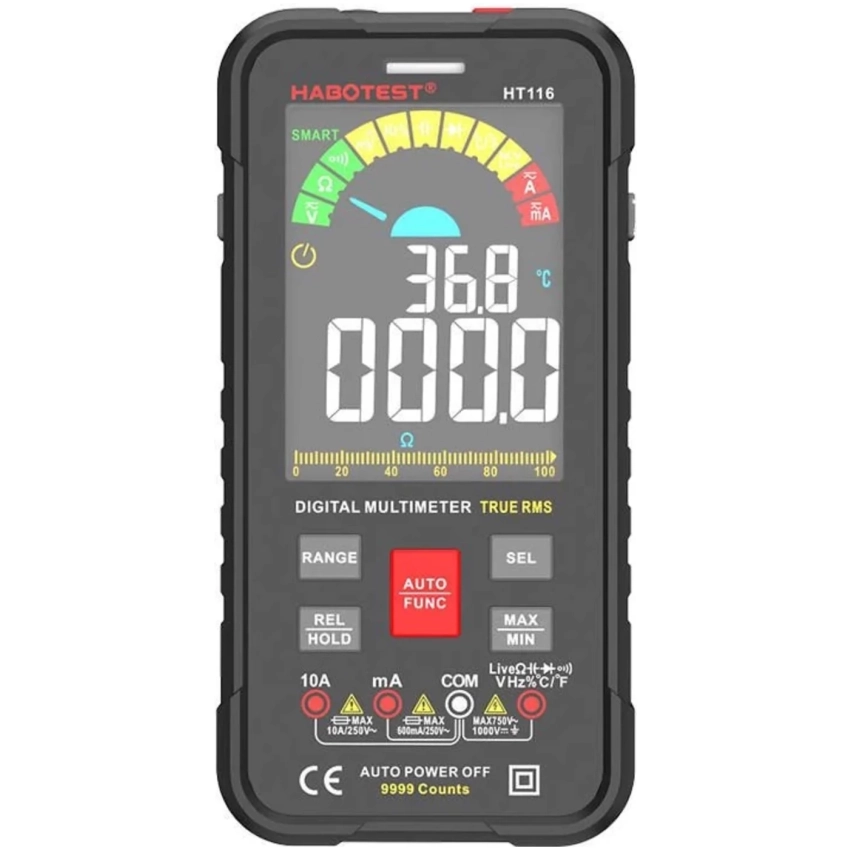 Habotest HT116 RMS digitálny univerzálny multimeter, NCV