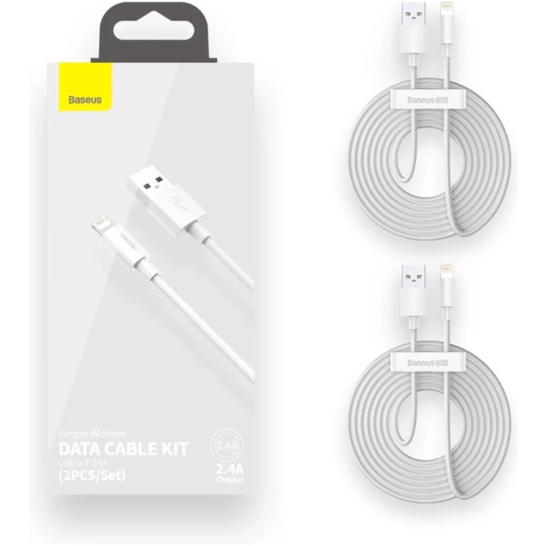 Baseus lightning kábel 1,5m 2,4A 2ks
