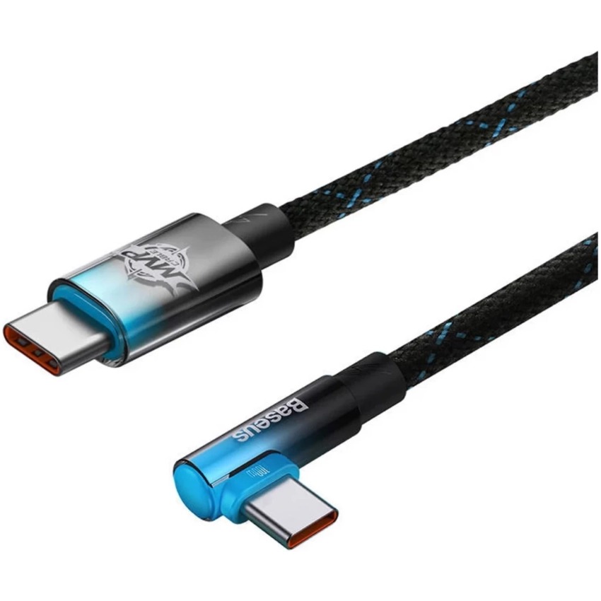Baseus MVP2 USB-C/C kábel, 100W, 2m čierno/modrý (CAVP000721)