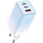 Baseus nabíjačka mobilných zariadení USB+ 2x USB-C 65W +1m kábel modrá