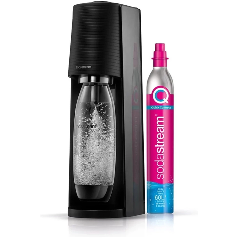 SodaStream Terra Black + 1l fľaša + bombička čierna