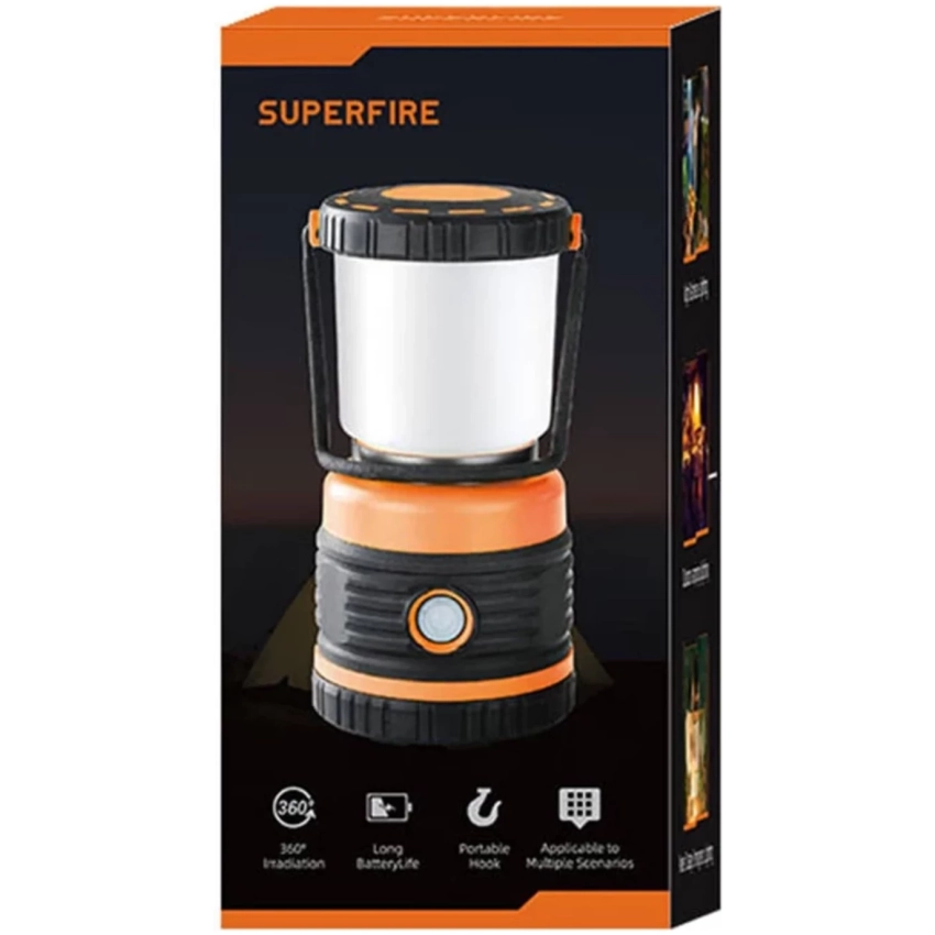 Superfire T39 kempingová lampa 12W, 850lm