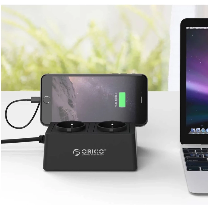 Predlžovací kábel Orico 2xAC, 5xUSB 2500W