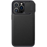 Ochranný kryt Nillkin Qin Leather Pro pre iPhone 14 PRO MAX čierny