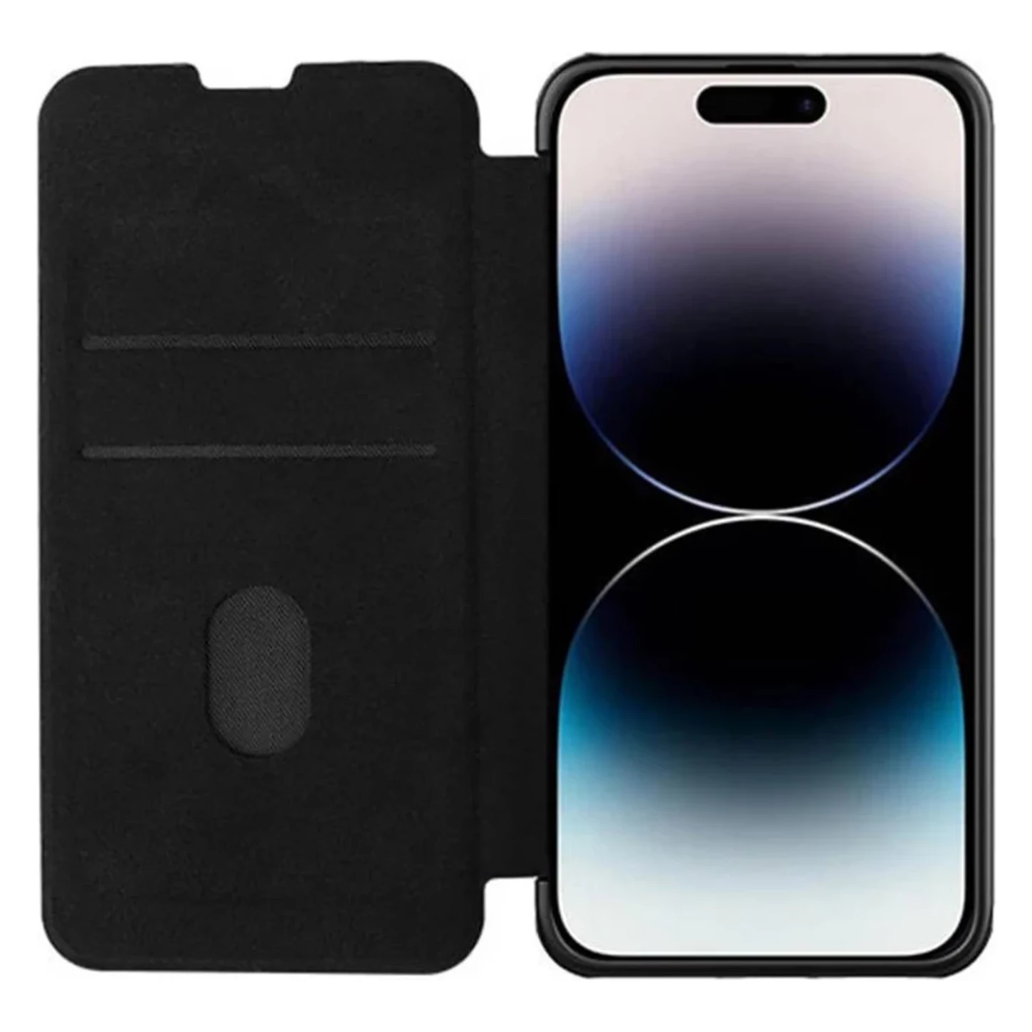 Ochranný kryt Nillkin Qin Leather Pro pre iPhone 14 PRO MAX čierny Ochranný kryt Nillkin Qin Leather Pro pre iPhone 14 PRO MAX čierny