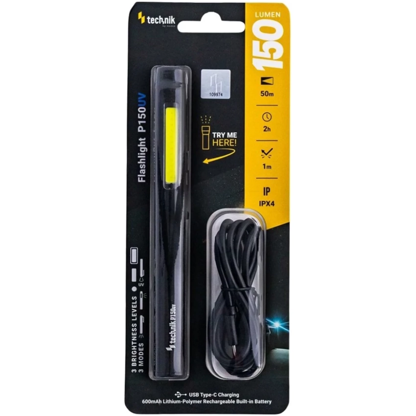 Technik Flashlight P150UV LED+UV 150 lumenov