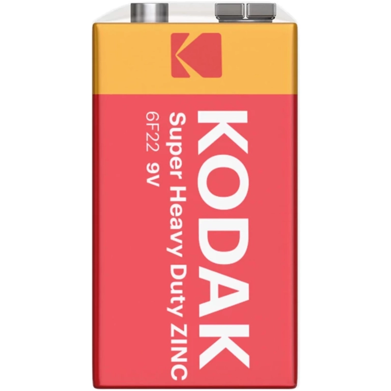 Kodak SUPER HEAVY duty zinc-chloride 9V batéria