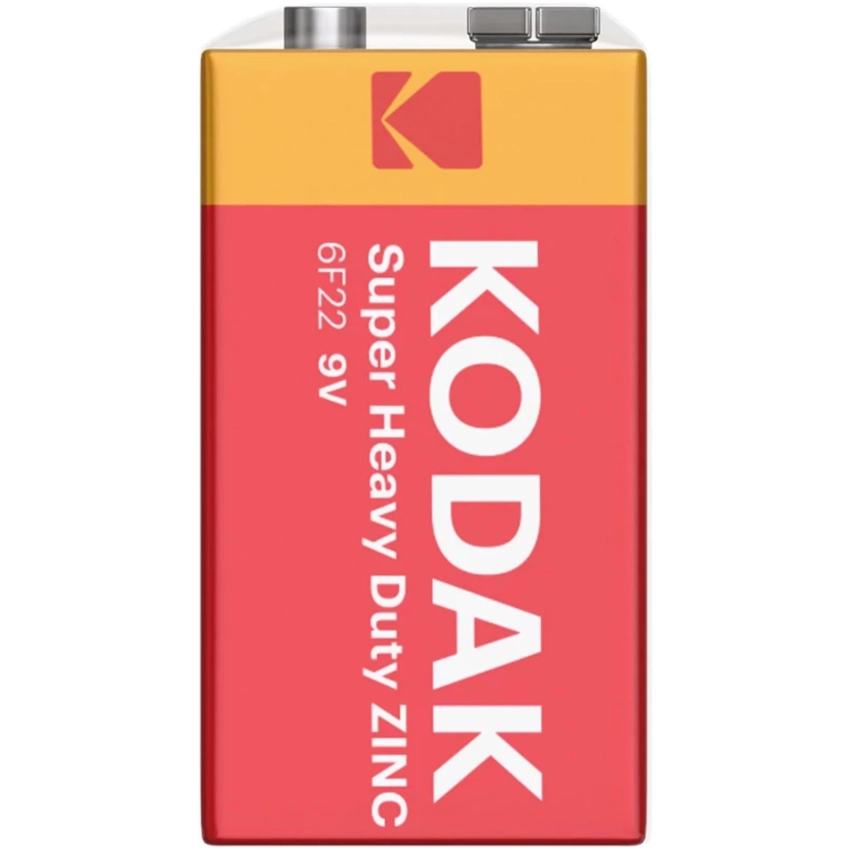 Kodak SUPER HEAVY duty zinc-chloride 9V batéria