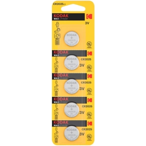 Kodak gombíková batéria CR2025 5ks 3V