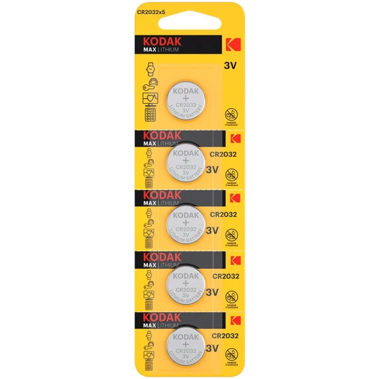Kodak gombíková batéria CR2032 5ks 3V