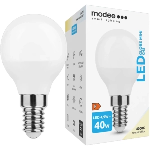 Modee Lighting LED žiarovka E14 4,9W 4000K MINI G45 (40W)
