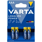 VARTA LONGLIFE POWER alkalické batérie 4ks AAA