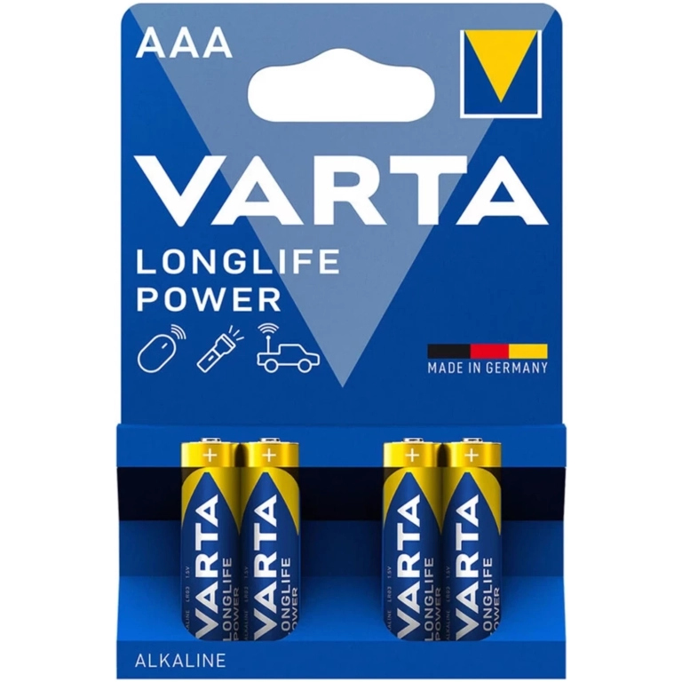 VARTA LONGLIFE POWER alkalické batérie 4ks AAA