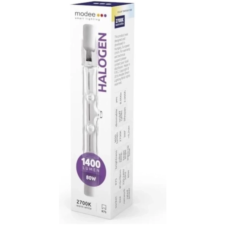 Modee Lighting ECO Halogen R7S 78mm 80W 1400 lumenov