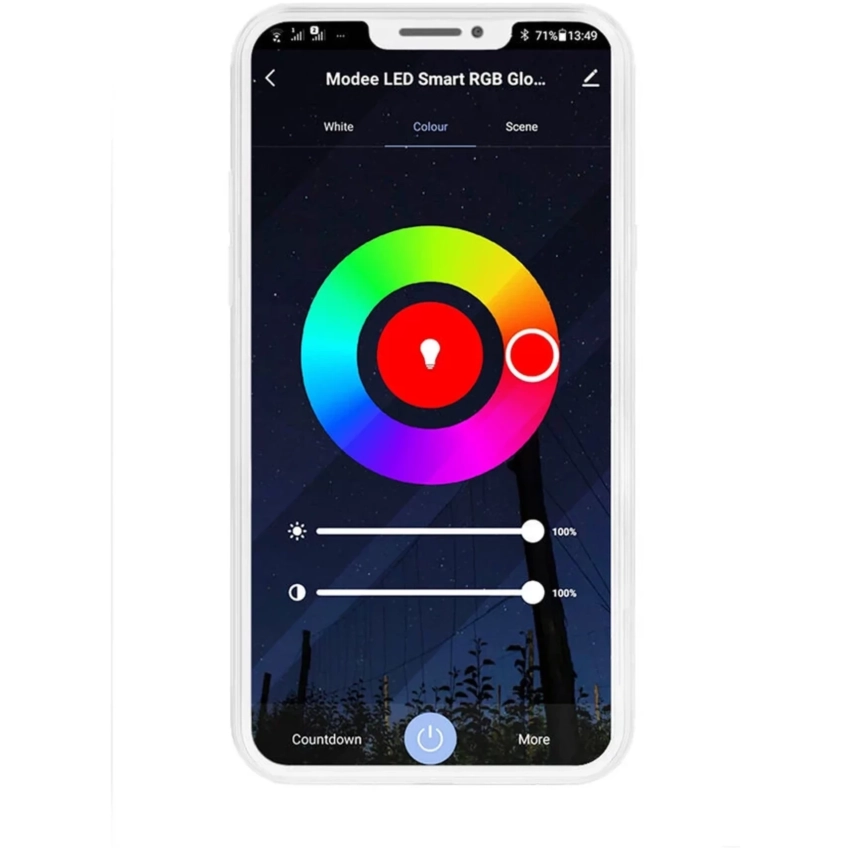 Modee Lighting LED SMART žiarovka E27 A60 9,4W RGB 806 lm