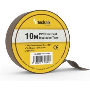 Technik izolačná páska 0,13mm x 18mm x 10m hnedá